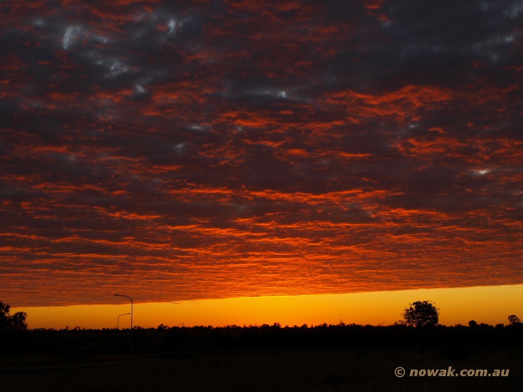 Australijski zachód słońca 1024 x 768 pixel